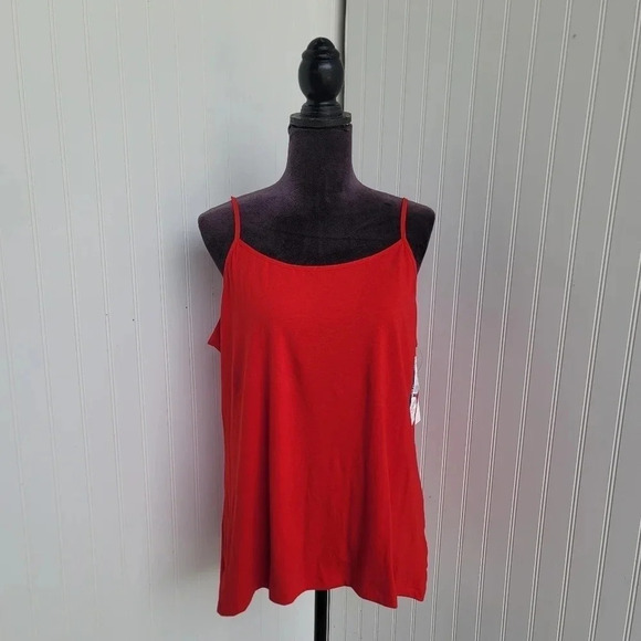 NWT Time And Tru Camisole Tank Top Womens Red Size XXXL (22) - Picture 1 of 11